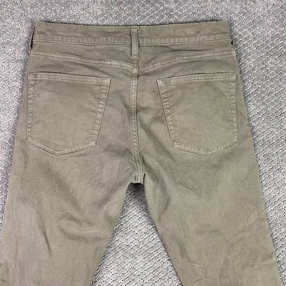 J. CREW 770 Stretch Jeans Straight Men's 32 x 32 Measures 32 x 30.5 Olive Green - Picture 4 of 14